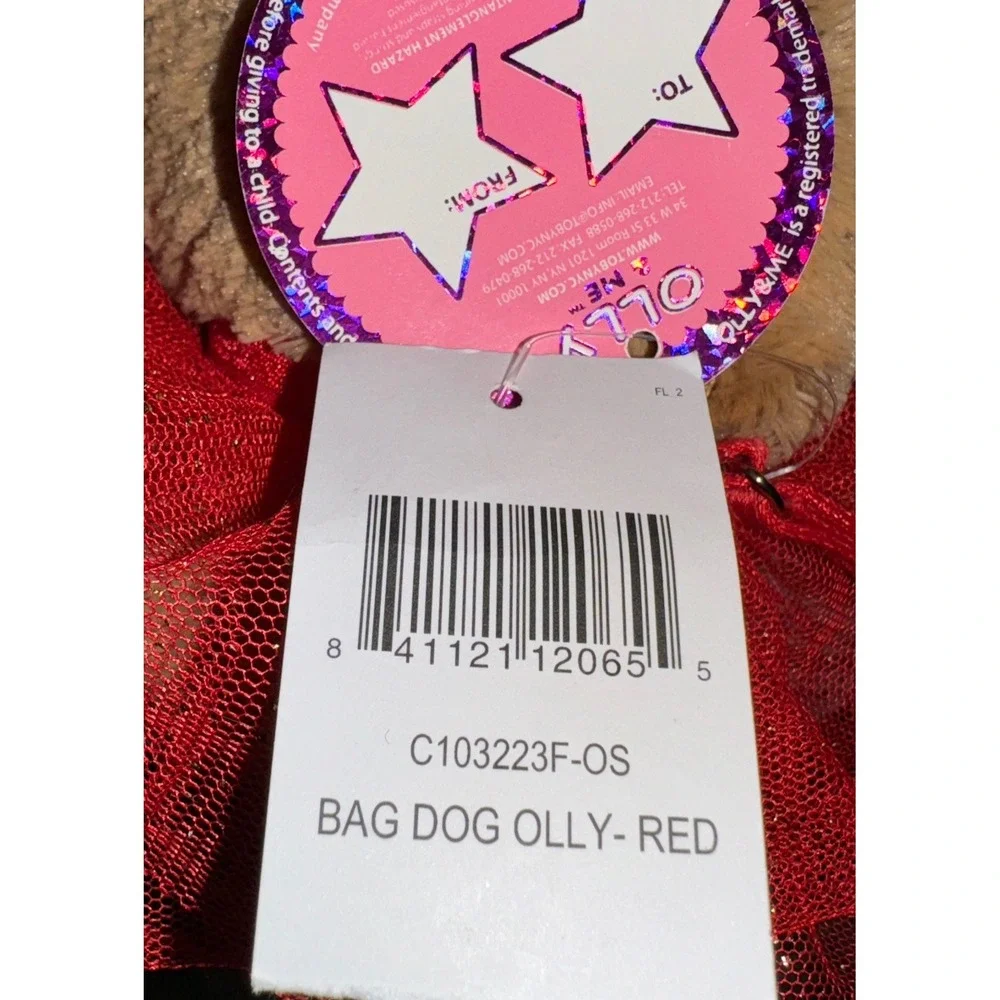 Olly And Me Puppy Dog Purse Red Tutu Bows W/ Tags Retriever Stuffed Animal 9